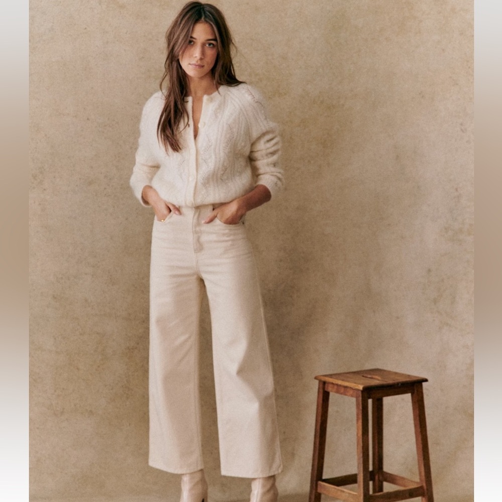 Sezane Ecru cardigan - Picture 10 of 11